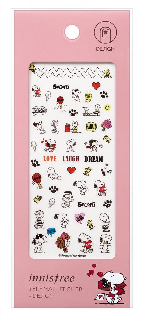 innisfree x Snoopy Self Nail Sticker Design RM15 e1515476782246