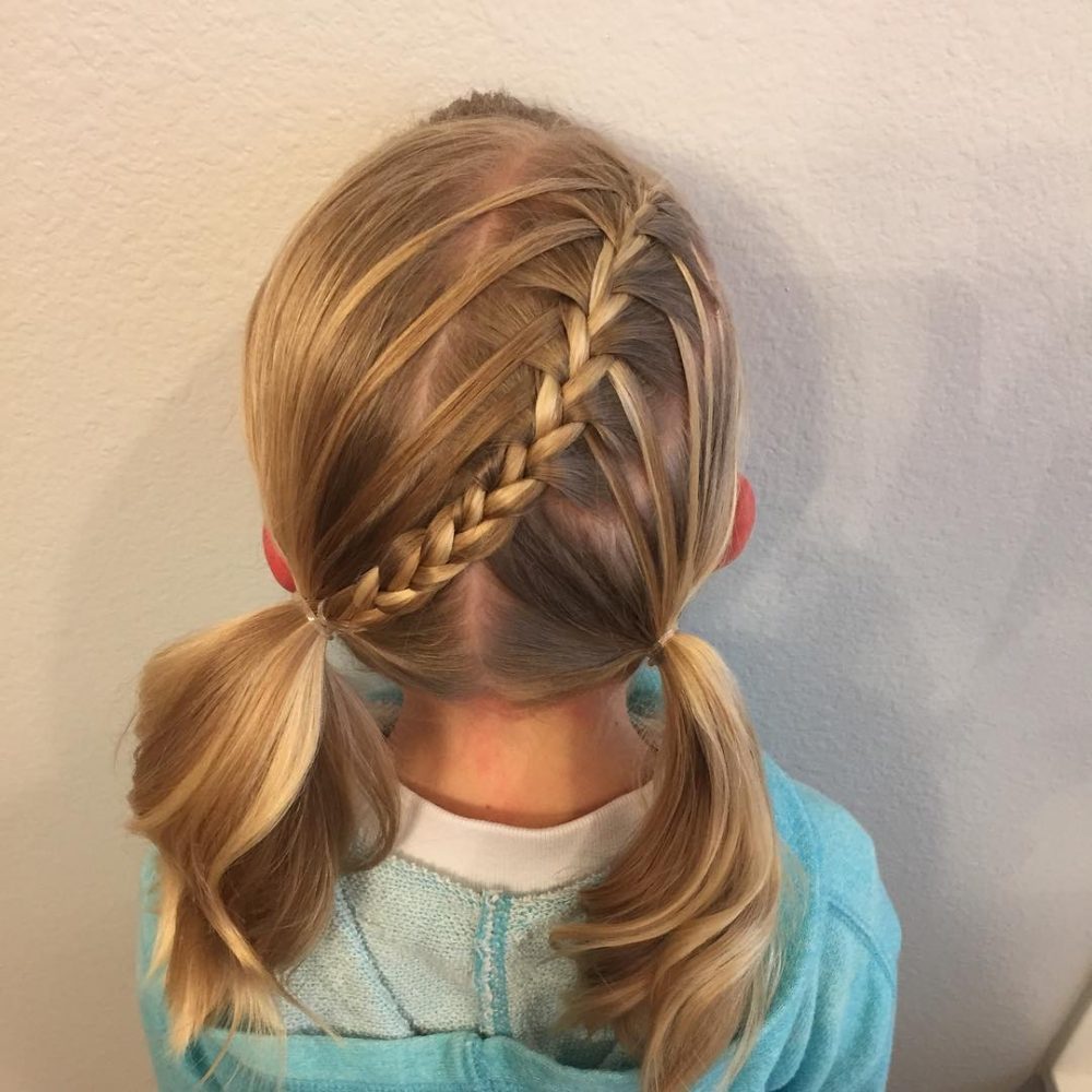 Waterfall Braid Pigtails Kids Girls Hairstyles Lipstiqcom