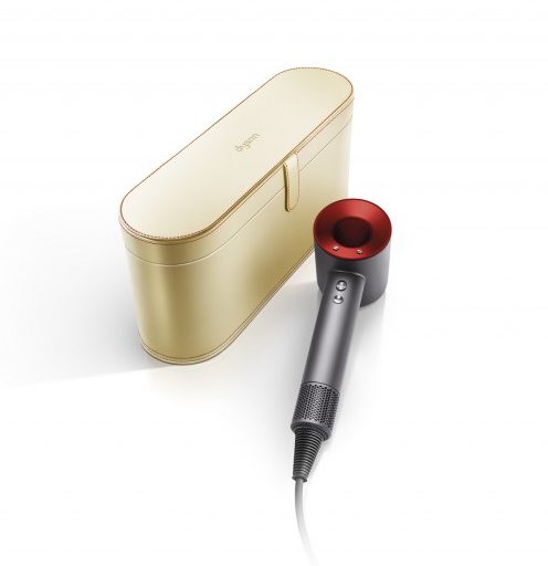 Dyson Supersonic hair dryer Iron Red w Gold Case 2 e1547800822832